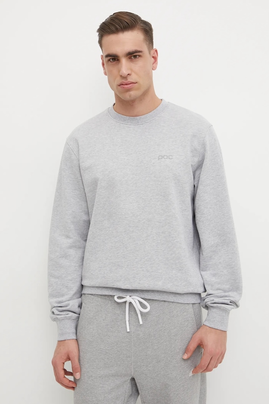 POC felpa in cotone melange grigio 61651
