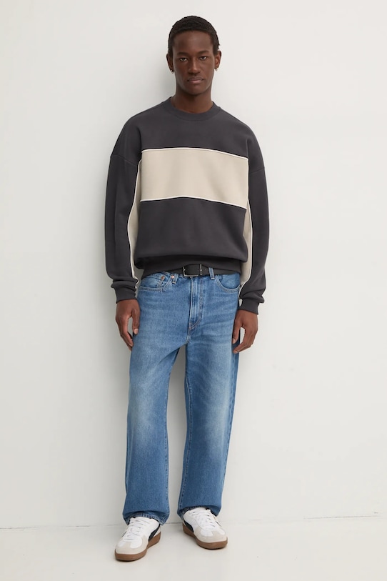 Mikina Hollister Co. KI322.4228.909 sivá AW24