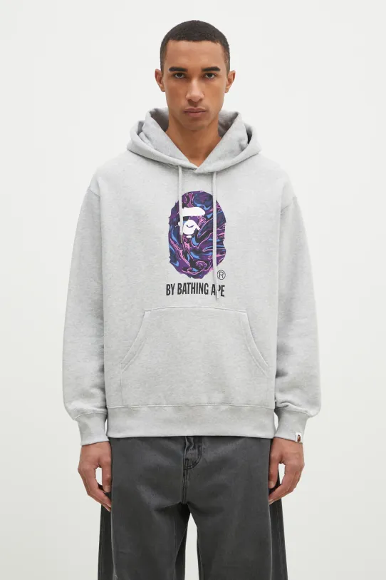 Μπλούζα A Bathing Ape Marbling Camo By Bathing Ape Relaxed Fit στάμπα γκρί 1K80114305
