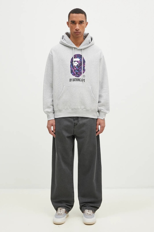 Μπλούζα A Bathing Ape Marbling Camo By Bathing Ape Relaxed Fit 1K80114305 γκρί