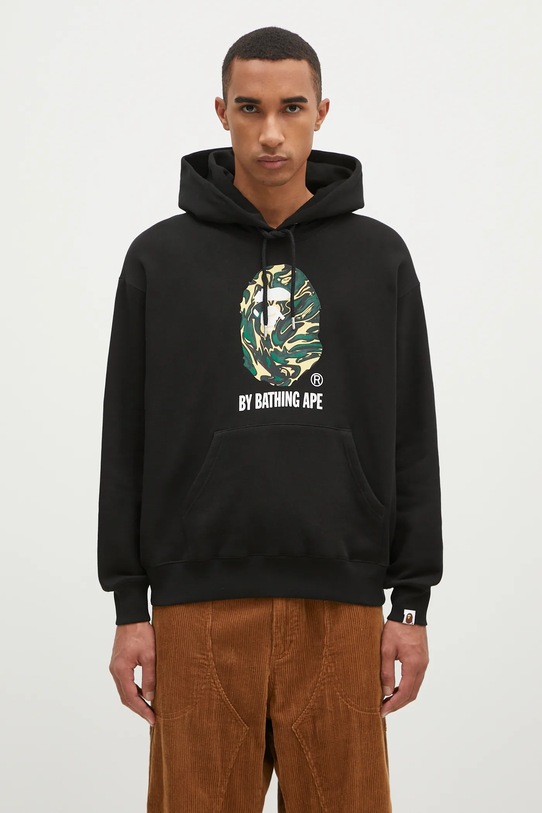 Mikina A Bathing Ape Marbling Camo By Bathing Ape Relaxed Fit potisk černá 1K80114305