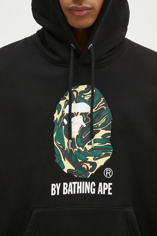 A Bathing Ape sweatshirt Marbling Camo By Bathing Ape Relaxed Fit black 1K80114305