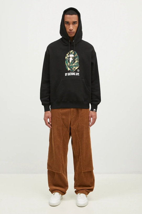 Mikina A Bathing Ape Marbling Camo By Bathing Ape Relaxed Fit 1K80114305 černá