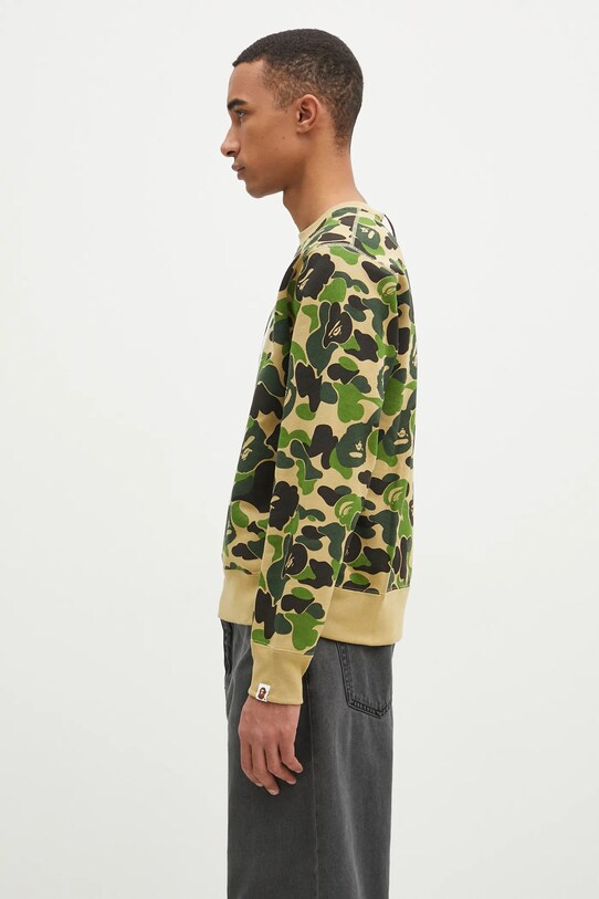 Pamučna dukserica A Bathing Ape Abc Camo 1K80113008 zelena AW24