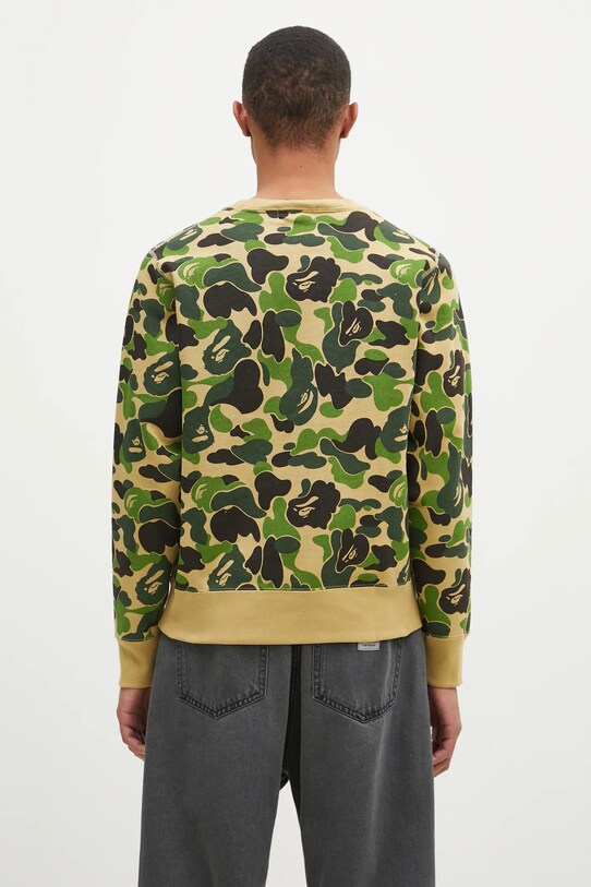 Odjeća Pamučna dukserica A Bathing Ape Abc Camo 1K80113008 zelena