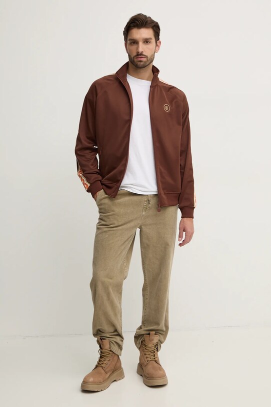 Drôle de Monsieur bluza E.SJ005.PL135.BN maro AW24