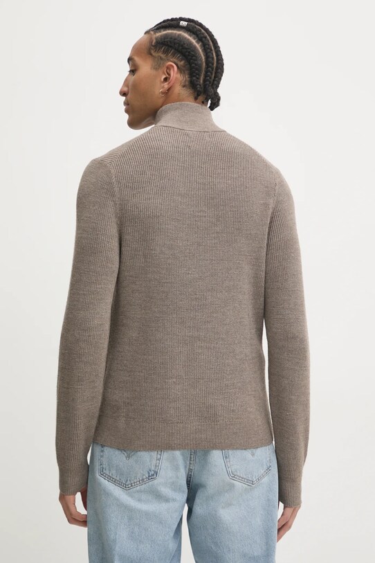 Odzież Abercrombie & Fitch sweter wełniany KI120.4176.400 brązowy