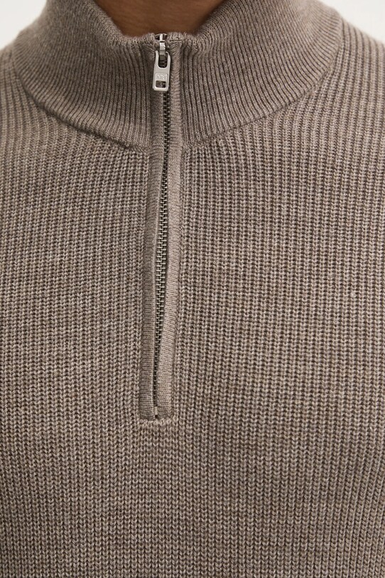 Abercrombie & Fitch sweter wełniany KI120.4176.400 brązowy