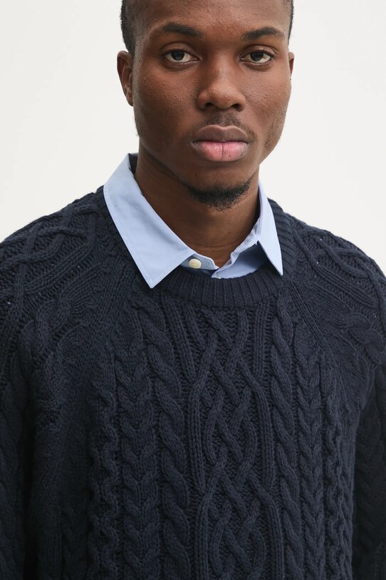 Abercrombie & Fitch sweter granatowy KI120.4189.200