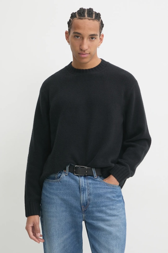Abercrombie & Fitch pulover grosime medie negru KI120.4191.900