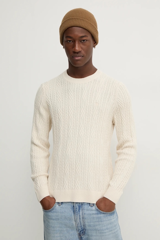 Abercrombie & Fitch pulover din amestec de lana subtiri bej KI120.4197.100