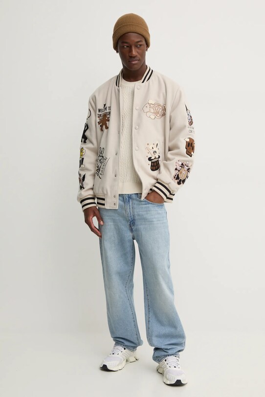 Abercrombie & Fitch pulover din amestec de lana KI120.4197.100 bej AW24