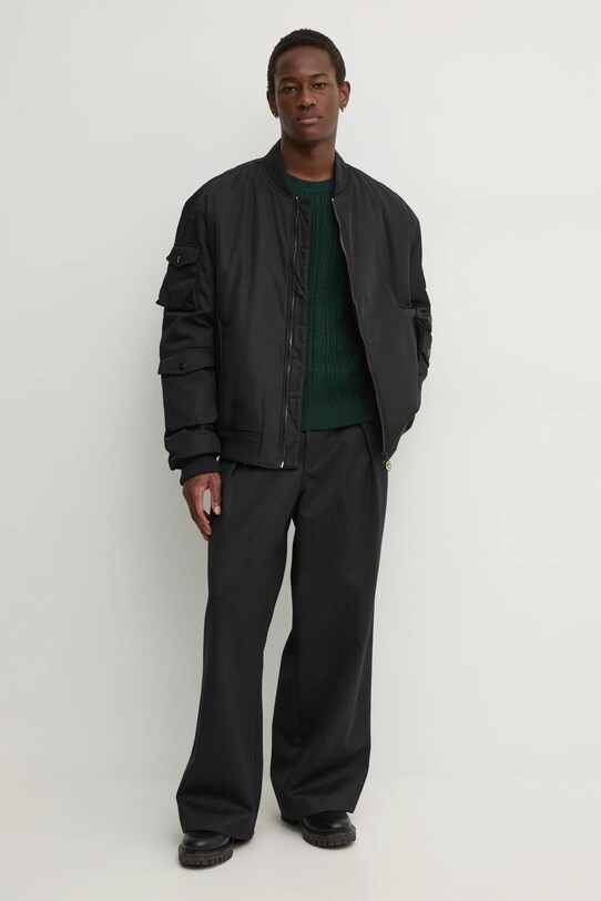 Abercrombie & Fitch sweter z domieszką wełny KI120.4197.300 zielony AW24