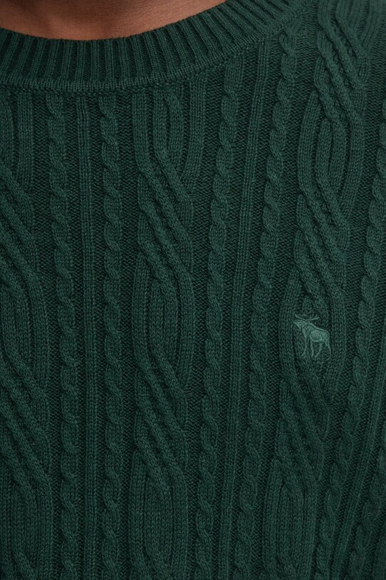 Abercrombie & Fitch sweter z domieszką wełny zielony KI120.4197.300