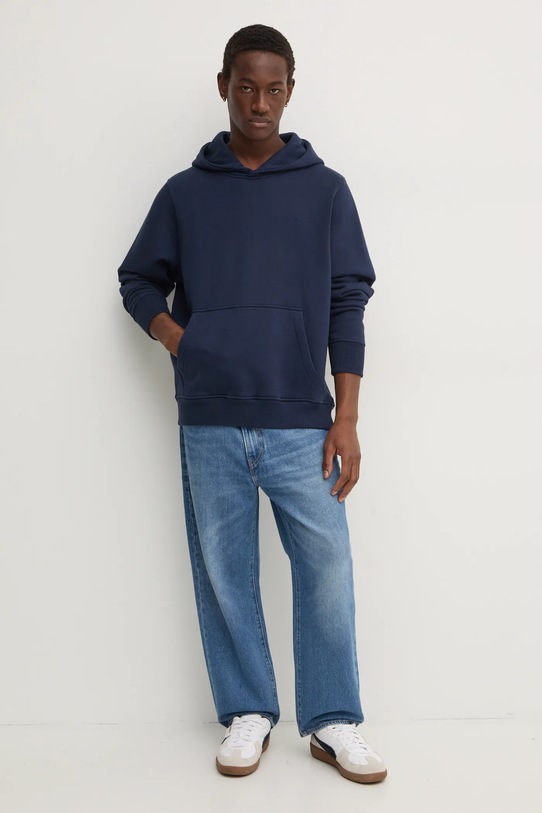 Mikina Abercrombie & Fitch KI122.4273.200 tmavomodrá AW24