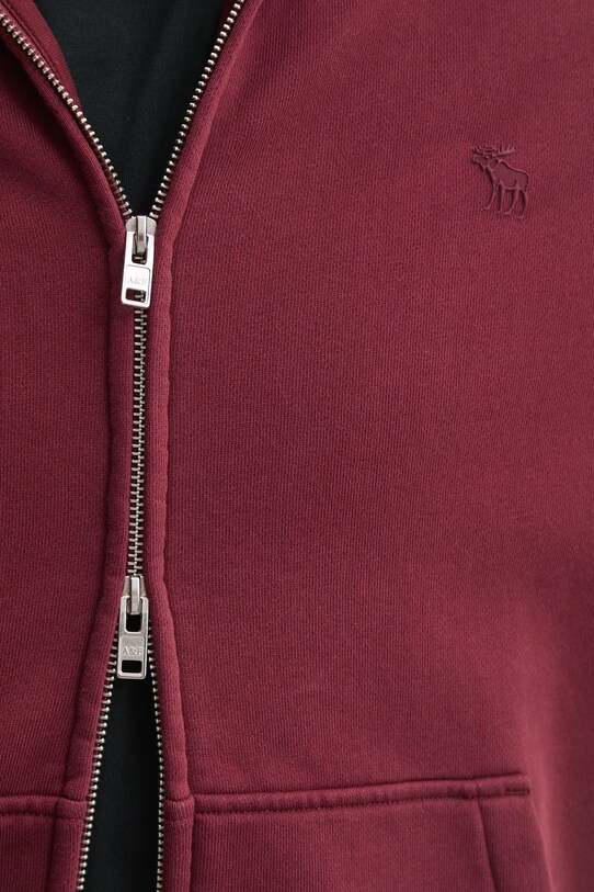 Abercrombie & Fitch bluza KI122.4275.530 burgundia