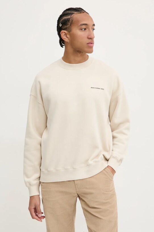 Abercrombie & Fitch bluza pozostałe beżowy KI122.4364.170