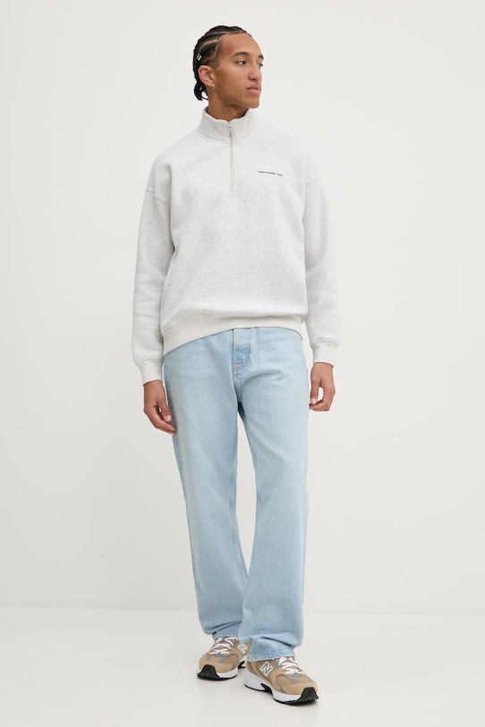 Μπλούζα Abercrombie & Fitch KI122.4365.112 γκρί AW24