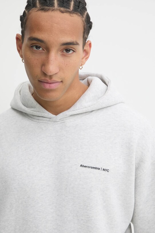 Mikina Abercrombie & Fitch sivá KI122.4366.112