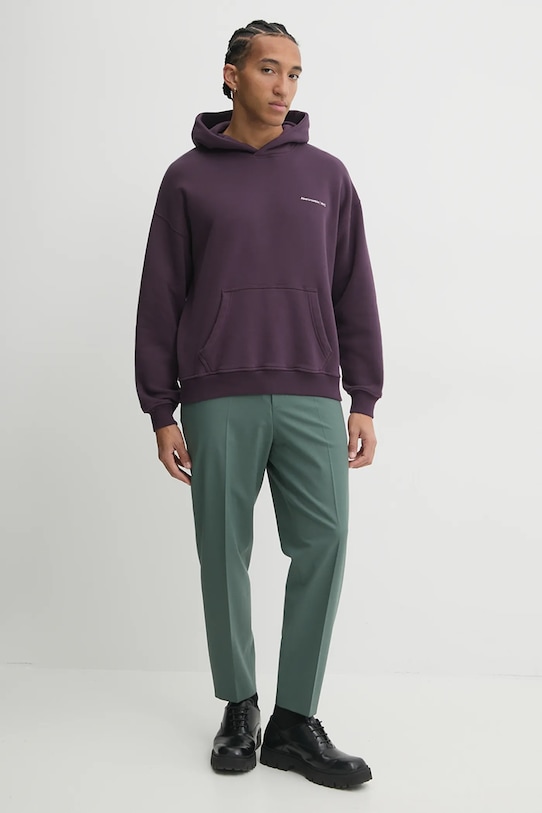 Mikina Abercrombie & Fitch KI122.4366.610 fialová AW24