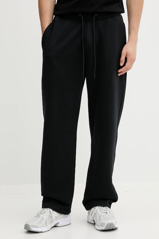 Abercrombie & Fitch pantaloni de trening tricotaj negru KI134.4100.900