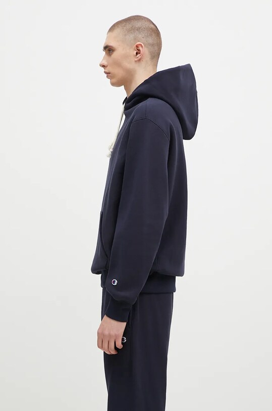 Champion bluză Hooded Sweatshirt 220705 bleumarin AW24