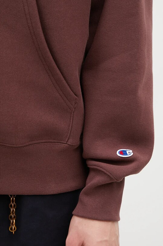 Champion bluză Hooded Sweatshirt maro 220705