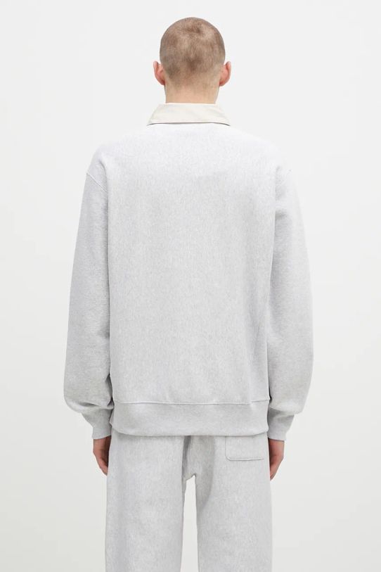 Odjeća Dukserica Champion Polo Neck Sweatshirt 220708 siva