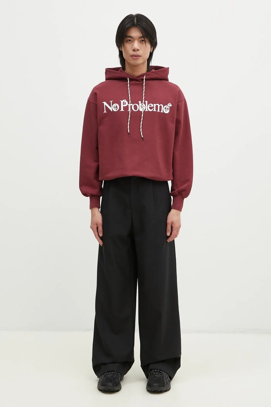 Pamučna dukserica No Problemo Funghi Problemo NP20014.02 bordo