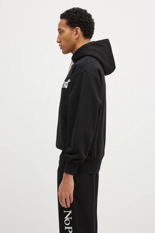 No Problemo felpa in cotone Funghi Problemo NP20014.02 nero AW24