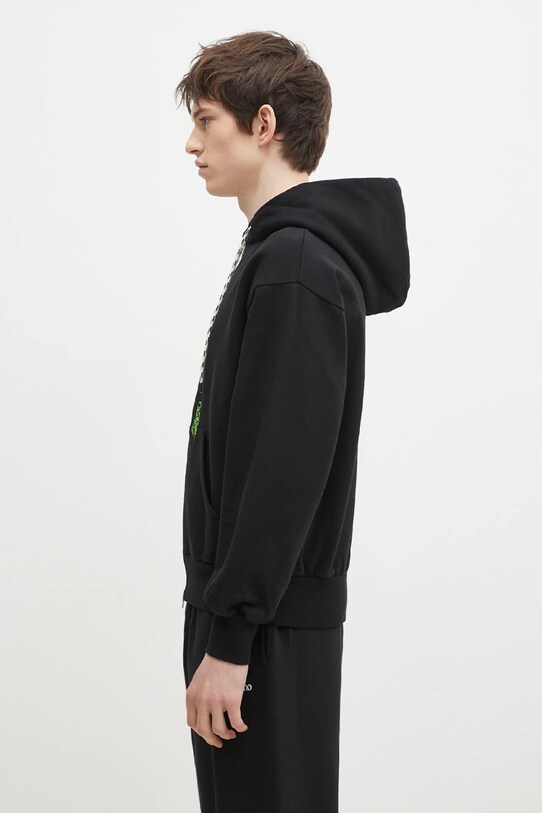 No Problemo bluza bawełniana Mini Alien Zip Through Hoodie NP20030.02 czarny AW24