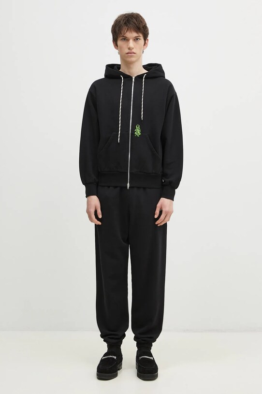 No Problemo bluza bawełniana Mini Alien Zip Through Hoodie NP20030.02 czarny