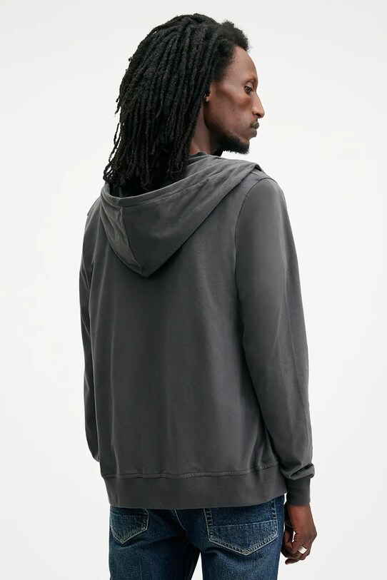 Бавовняна кофта AllSaints BRACE M032JB сірий SS25