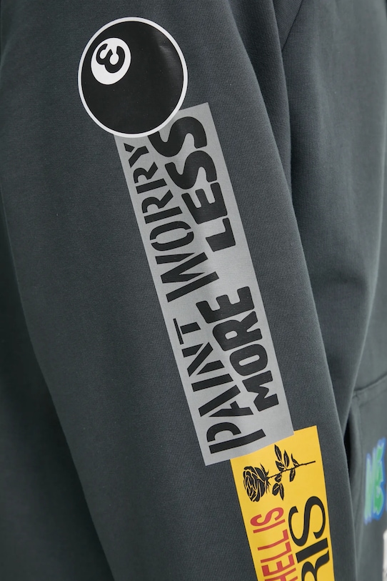 Bavlněná mikina Études Studio H24MMSWE272 šedá