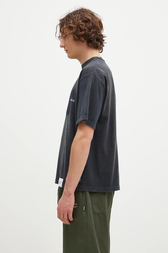 NEIGHBORHOOD cotton t-shirt Savage Crewneck SS 242FPNH.CSM06 navy AW24