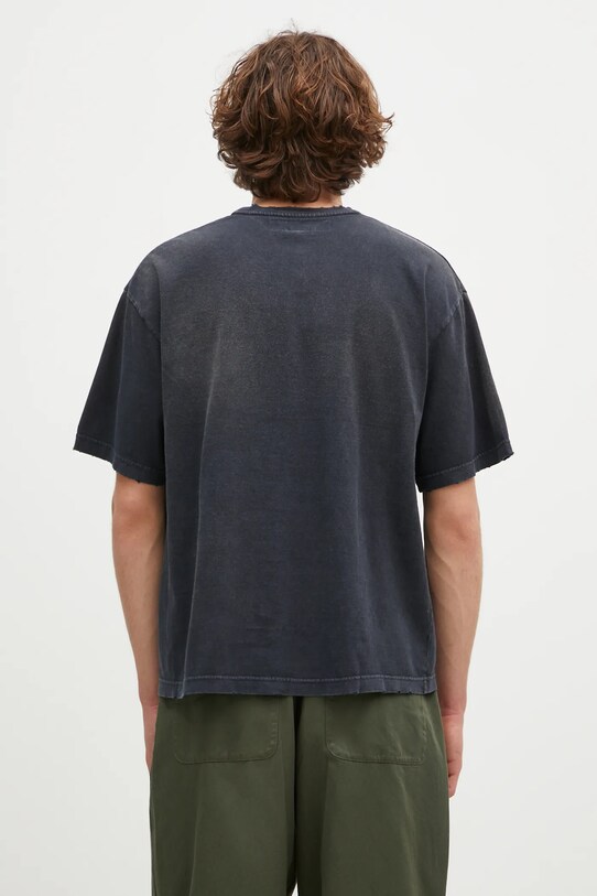 Îmbrăcăminte NEIGHBORHOOD tricou din bumbac Savage Crewneck SS 242FPNH.CSM06 bleumarin