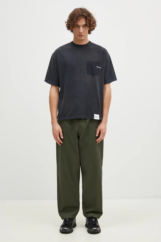 NEIGHBORHOOD tricou din bumbac Savage Crewneck SS 242FPNH.CSM06 bleumarin