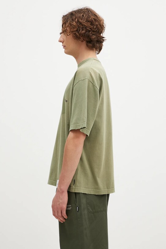 NEIGHBORHOOD tricou din bumbac Savage Crewneck SS 242FPNH.CSM06 verde AW24
