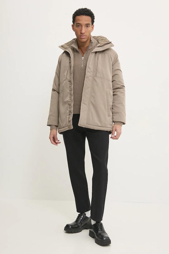 Πουλόβερ Abercrombie & Fitch KI120.4181.400 καφέ AW24