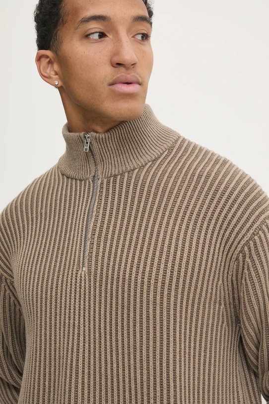 Abercrombie & Fitch sweter KI120.4181.400 brązowy