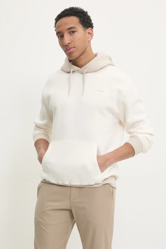 Mikina Hollister Co. s kapucňou béžová KI322.4224.179