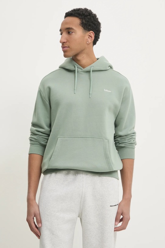Hollister Co. bluza z kapturem zielony KI322.4224.320