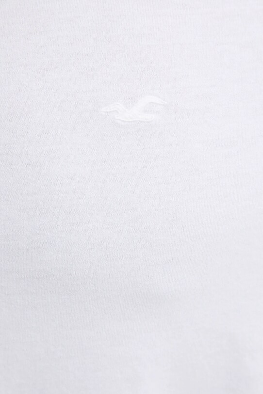 Hollister Co. longsleeve din bumbac KI324.4198.100 alb