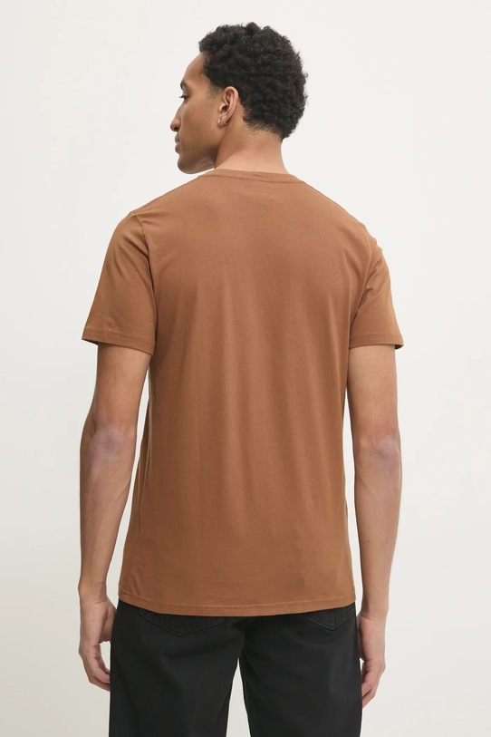 Oblečení Bavlněné tričko Hollister Co. KI324.4206.430 hnědá