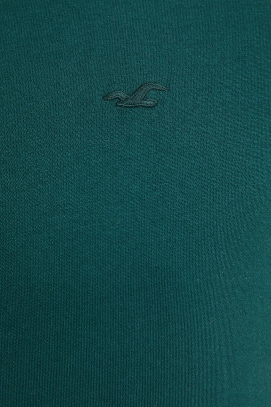 Hollister Co. tricou din bumbac verde KI324.4220.310