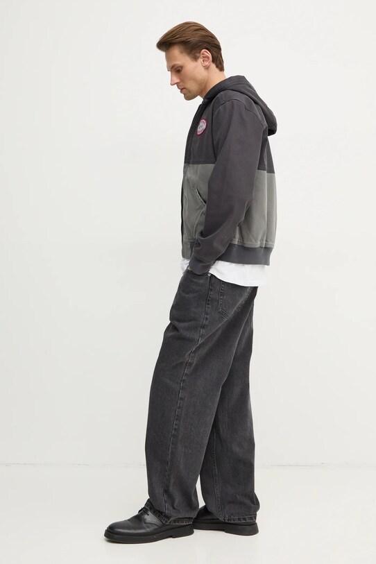 Hollister Co. geaca KI332.4146.901 gri AW24