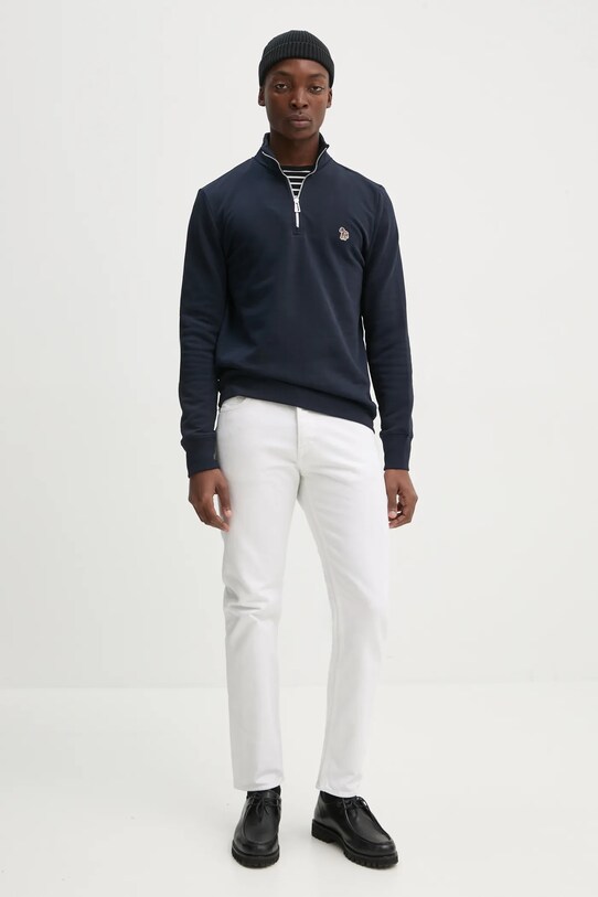Bavlněná mikina PS Paul Smith M2R.168T.KZEBRA námořnická modř SS25