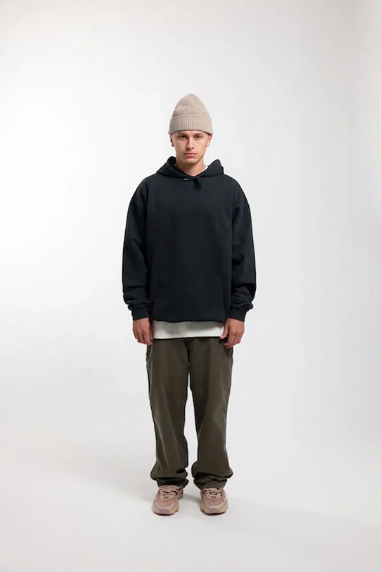 Pamučna dukserica Flowers for Society Basic Back Print Hoodie FFSAPP069 crna AW24