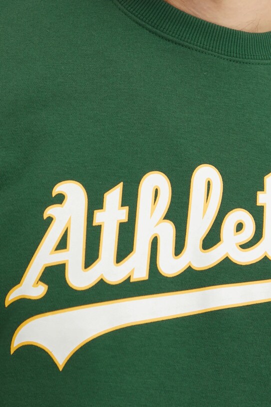 47 brand bluza MLB Oakland Athletic BB018PEMIBC654773DG verde