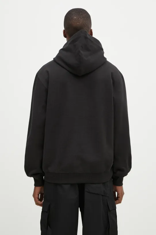 Ρούχα Βαμβακερή μπλούζα Maharishi Maharishi Organic Hooded Sweat 4622.BLACK μαύρο